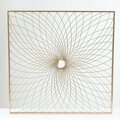Facelift First LuxenHome Gold Metal Spiral Flower Square Frame Wall Decor FA3268827